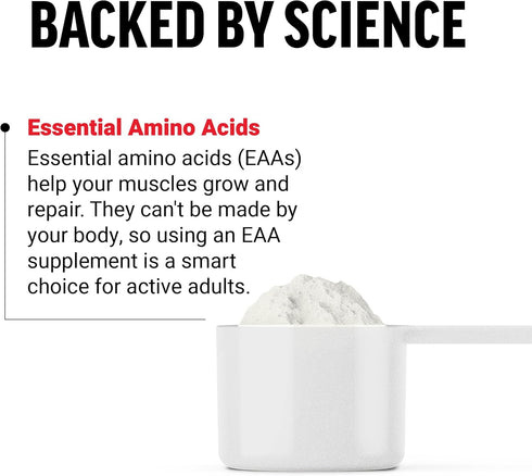 Force Factor Essential Amino Acids Powder, Full Spectrum EAAs Supplement for Women and Men, Cherry Limeade, 30 Servings