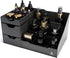 Uncluttered Designs Large Black Vanity Organizer - Countertop Mens Organizer with Drawers for Cologne & Skincare