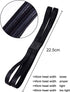 Shappy 3 Pieces Double-straps Elastic Sport Headbands Non-slip Sweatband for Men or Women
