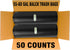 55-60 Gallon Trash Bags (50 Count Bulk) - Black Heavy Duty Garbage Bags for Home, Commercial, Outdoor, Construction Use