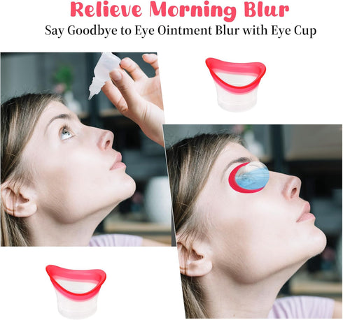 WY LIGHTING LEVEL 2pcs Eye Wash Cup Eye Wash Cleaner Kit Silicone Eyes Cleaning Cup for Rinse Portable eye Care Tool