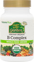 Natures Plus Source of Life Garden Certified Organic B Complex - 60 Vegan Capsules - Energy Booster