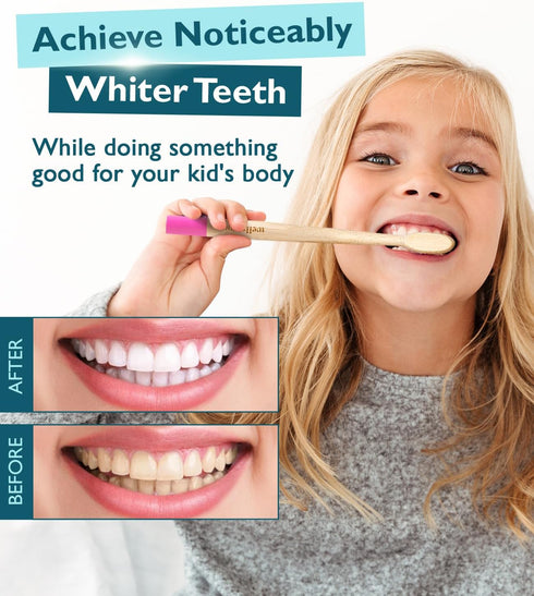 Wellnesse Kids Hydroxyapatite Toothpaste: Fluoride-Free, Natural Ingredients, Strawberry Flavor, Vegan & Cruelty-Free