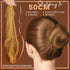 YGDZ 50cm Light Coffee Hair Nets for Buns, 40pcs - Nylon Mesh Hair Accessories for Women, Girls, with Bobby Pins