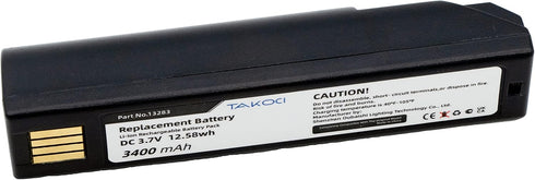 Replacement Battery for Honeywell 3820 3820i 4820, 3400mAh fits Part No 013283 100000495