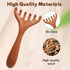 PKRFCJ 2 1, 1) Wooden Scalp Massager Pcs Massage Comb Brown Wood Massager Tool,Body Guas Sha Tools for Head, Neck