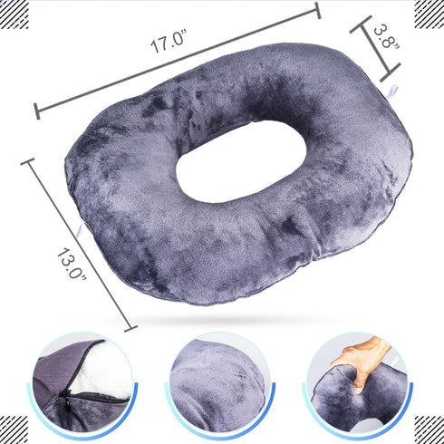 QIUCHA Tailbone Pillow Pain Relief Cushion, Soft Pad for Bed Sores. Anti-Decubitus Pad-Breathable for Hemorrhoids