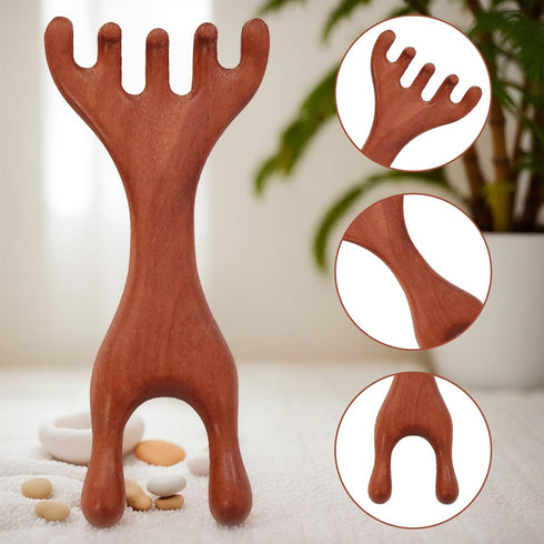 Mzario 4 6 Massage Comb PCS Wooden Massage Comb for Deep Relaxation & Stress Reduction Scalp Massages Combs Claws