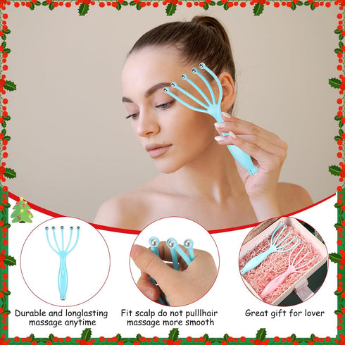 24 Pcs Scalp Massager, Portable Handheld Spa Head Massager for Deep Relaxation, Manual Tool for Home & Office