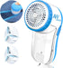 Fabric Shaver Lint Remover, AW union USB Powered Lint Shaver with 70" Cord and 2 Replacement Blades - Blue