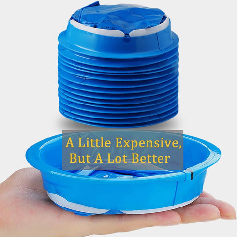 14 Pack Disposable Vomit Bags - Thick Barf Bags 1000ML Blue, Morning Sickness Hospital Grade