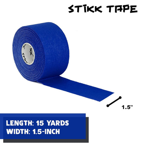 STIKK Athletic Tape - 3pk Blue, 1.5 Inch x 15 Yards for Muscle Support, Training Supplies