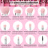 Professional Makeup Brush Set - Luxury 11pcs Silver Glitter Crystal Kit with Vegan Soft Synthetic Hair