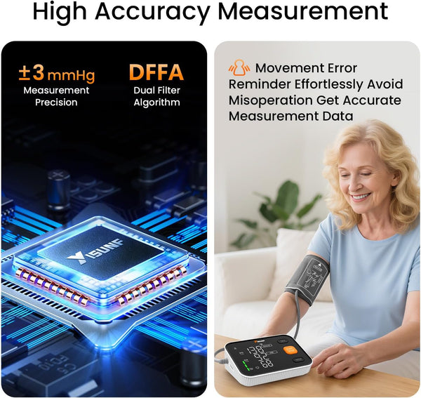Yisunf 240 Sets Blood Pressure Monitor for Home Use - Upper Arm Blood Pressure Machine with Adult BP Cuff, Dual-User