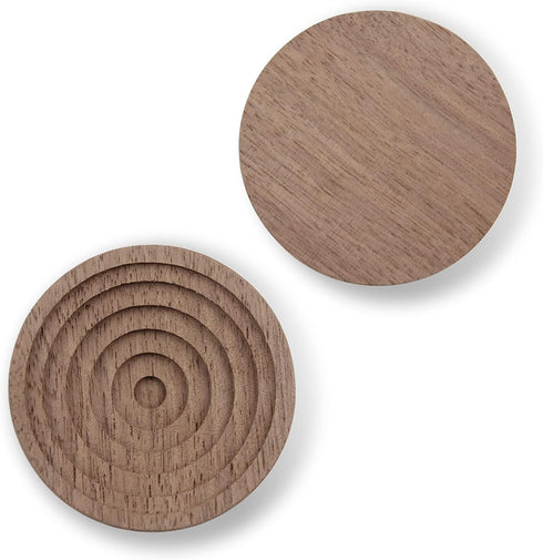 Essential Oil Diffuser: 2 Pieces Pack Wooden Aromatherapy Round Home Office Car Diffuser