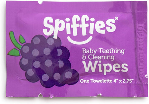 Baby Teeth Wipes - Apple & Grape Flavor Variety, Xylitol-Enriched, 20 Count (Pack of 3)
