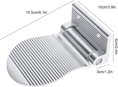 Wall Mount Foot Rest Space Aluminum Non Slip Pedal for Entryway, Hallway, and Bathroom, Foldable Design Easy