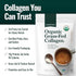 Natural Force Organic Clean Collagen Peptides Powder, USDA Certified Organic, Unflavored, 10.7oz