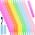 NICEMOVIC 120 Pieces Travel Toothbrush Holder, Portable Plastic Dust Proof Case for Travel, Camping