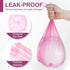 Charmount Small Trash Bags, 4 Gallon Garbage Bags, Unscented, 80 Count, Hot Pink for Kitchen Bedroom