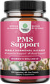 Advanced PMS Support Supplement for Women - Multibenefit Relief for Low Energy, Mood Support, Period Cramps - 120