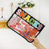 DYSHAYEN Chenille Letter Clear Zipper Pouch, Nylon Clear Cosmetic Bag for Travel, Makeup Bag for Women Girls