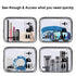 WANDF TSA Approved Toiletry Bag, 2 Packs Clear Travel Makeup Cosmetic Pouch with Zipper, Carry-On Airport Compliant