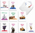 The Best Card Company - 20 Blank Yoga Animal Cards (4 x 5.12 Inch) - Kids Set (10 Designs)