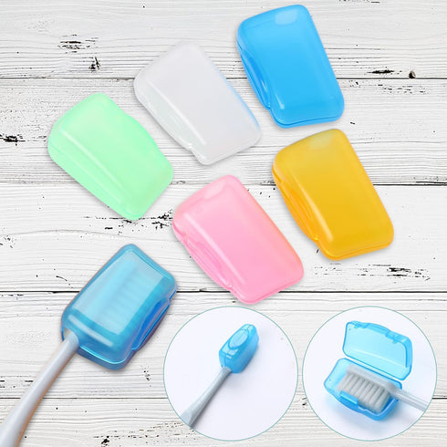 5Pcs Toothbrush Covers, Portable Caps for Travel Toothbrush Head Holder for Home and Outdoor