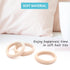 HOYOLS Soft & Stretch 1.6 Inch Elastic Hair Ties, Large Nylon Fabric Ponytail Holder Bands, 50 Pcs Light Blonde