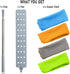 Retractable Dust Cleaner Brush with 4 Replacement Duster Cloths, 100-inch Extendable Pole for Cleaning Under Furniture