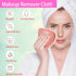 Makeup Remover Cloths for Face, Eye, Lips - Reusable Makeup Remover Pads Soft Microfiber Facial Cleansing Cloths 5 x 5 inch 12 Pack (Coral)