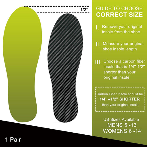 Insole(1 Shoe,235mm Carbon Fiber Pair), Carbon Fiber Foot Plate for Hallux Rigidus, Limitus, Turf Toe, Arthritis