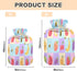 tplaotee 2L Tummy Warmer,Tummy Cartoon Fruits Bee hot Waterbottle with Soft Cover, Water Bottle Bag for Warmer,Bolsa de