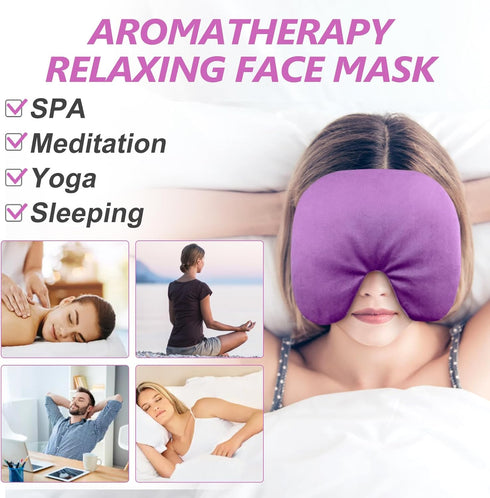 Sinus Face Mask Heated for Headache, Migraine, Dry Eyes Relief, Warm Compress, Microwavable Eye Heating Pad