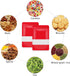 50 Pieces Smell Proof Red Resealable Matte Metallic Ziplock Bags, 6.3 * 9.4 In Stand Up Food Storage Bags with Window