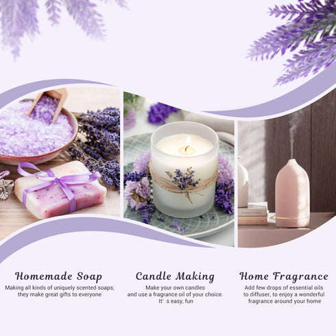 Floral Essential Oils Set, ARVIDSSON Flower Fragrance Oil for Candle Making, Diffuser Scented Oil Gift for Women -