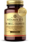 Solgar Vitamin D3 Cholecalciferol 250 MCG 10000 IU Softgels, Non-GMO, Gluten, Dairy Free, 180 Count - Immune System