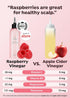 A PIEU Raspberry Hair Vinegar Rinse, 6.76 Fl oz, Scalp Treatment for Balanced pH and Shiny Hair