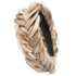 Wide Messy Braided Headband with Teeth, Synthetic Hair Plaited Headband, High Elasticity Braids for Girls & Women