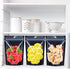 100PCS Resealable Mylar Food Storage Bags, Black Smell Proof Foil Bags with Clear Front