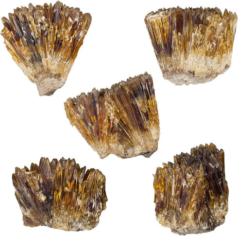 mookaitedecor Natural Raw Amber Calcite Crystal Cluster, Geode Stone Mineral Specimen for Reiki Healing Home Decoration