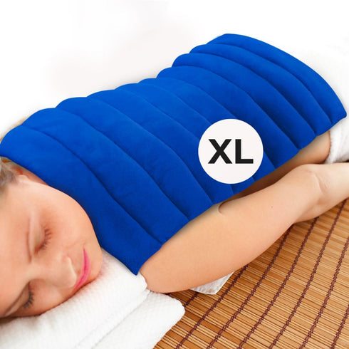 XL Heating Pad for Neck, Shoulders, and Back, Microwavable Natural Moist Heat Therapy Pad, 22x13”