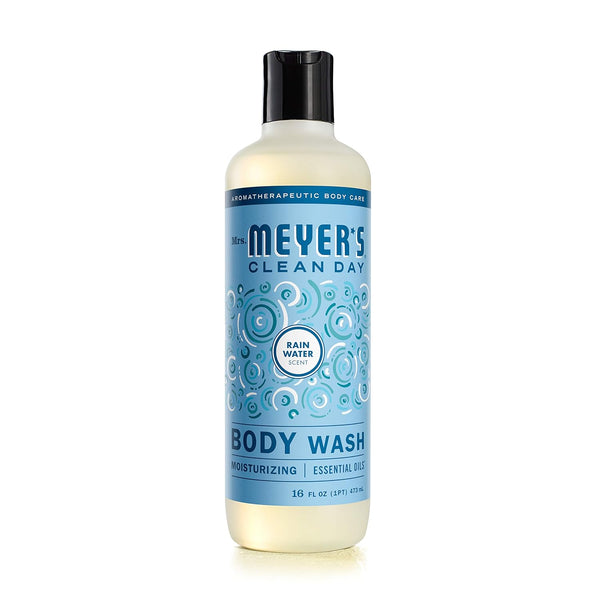MRS. MEYER'S CLEAN DAY Moisturizing Body Wash, Biodegradable Shower Gel with Essential Oils, 16 oz