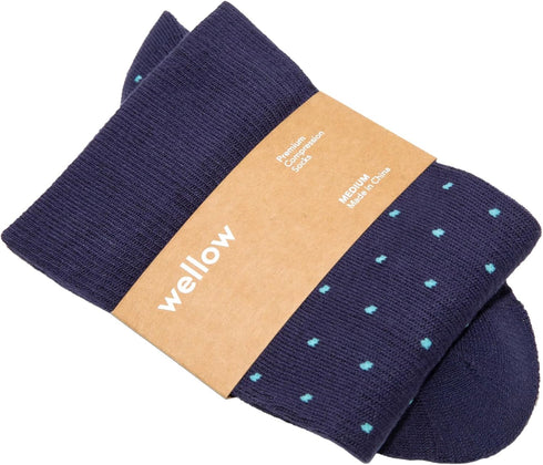 Wellow Knee High Compression Socks for Men & Women |Made with Viscose