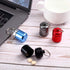 4 Pieces Keychain Pill Holder, Waterproof Aluminum Pill Case Box with Keychain for Travel, Multicolor