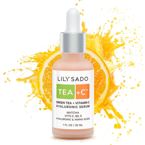 LILY SADO TEA+C Green Tea + Vitamin C Super Serum Natural Vegan Best Antioxidant Anti-Wrinkle Moisturizing Formula