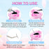 NXJ INFILILA Glue Rings for Eyelash Extensions, 100PCS Disposable Heart Shape Makeup Plastic Cups for Lashes