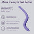 NewFlora Ergonomic S-Shaped Perineal Massage Wand for Enhanced Pelvic Wellness