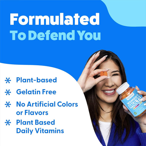 Multivitamin Gummy for Women by Feel Great Vitamin Co, Chewable Supplement with Vitamins A, B, C, D, E, Biotin